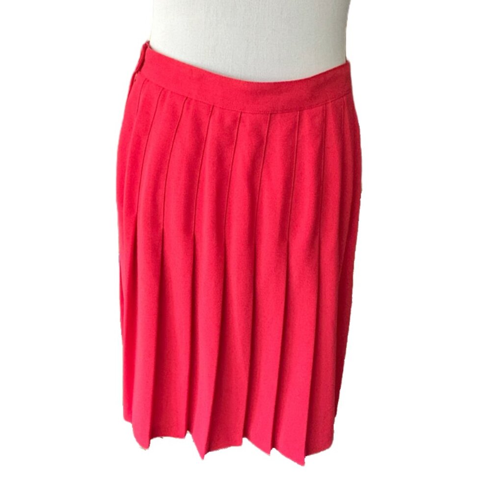 Rena Rowan for Saville Vintage Women's Petite Red pleated skirt size 10P